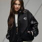 Olivia Rodrigo Sour Black Wool And Leather Jacket