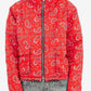 Red Bandana Puffer Jacket