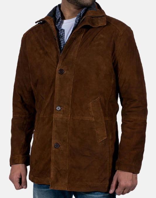 Men’s Brown Sheriff Suede Jacket