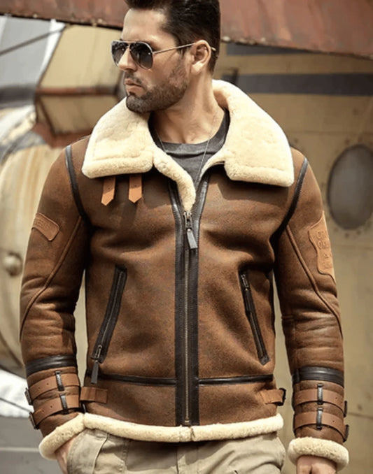 Mens B3 Airforce Sheepskin Shearling Jacket