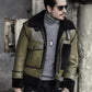 Mens Green RAF Flying Pilot Shearling Leather Jacket