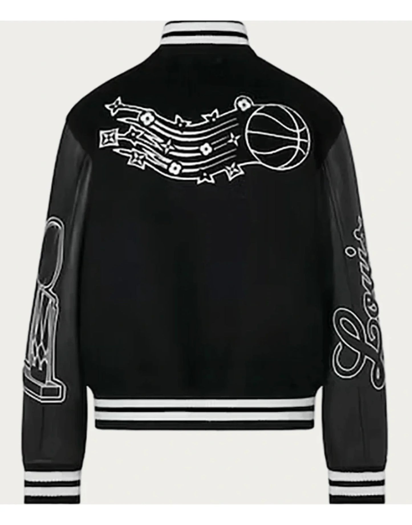 Black NBA Louis Vuitton Jacket