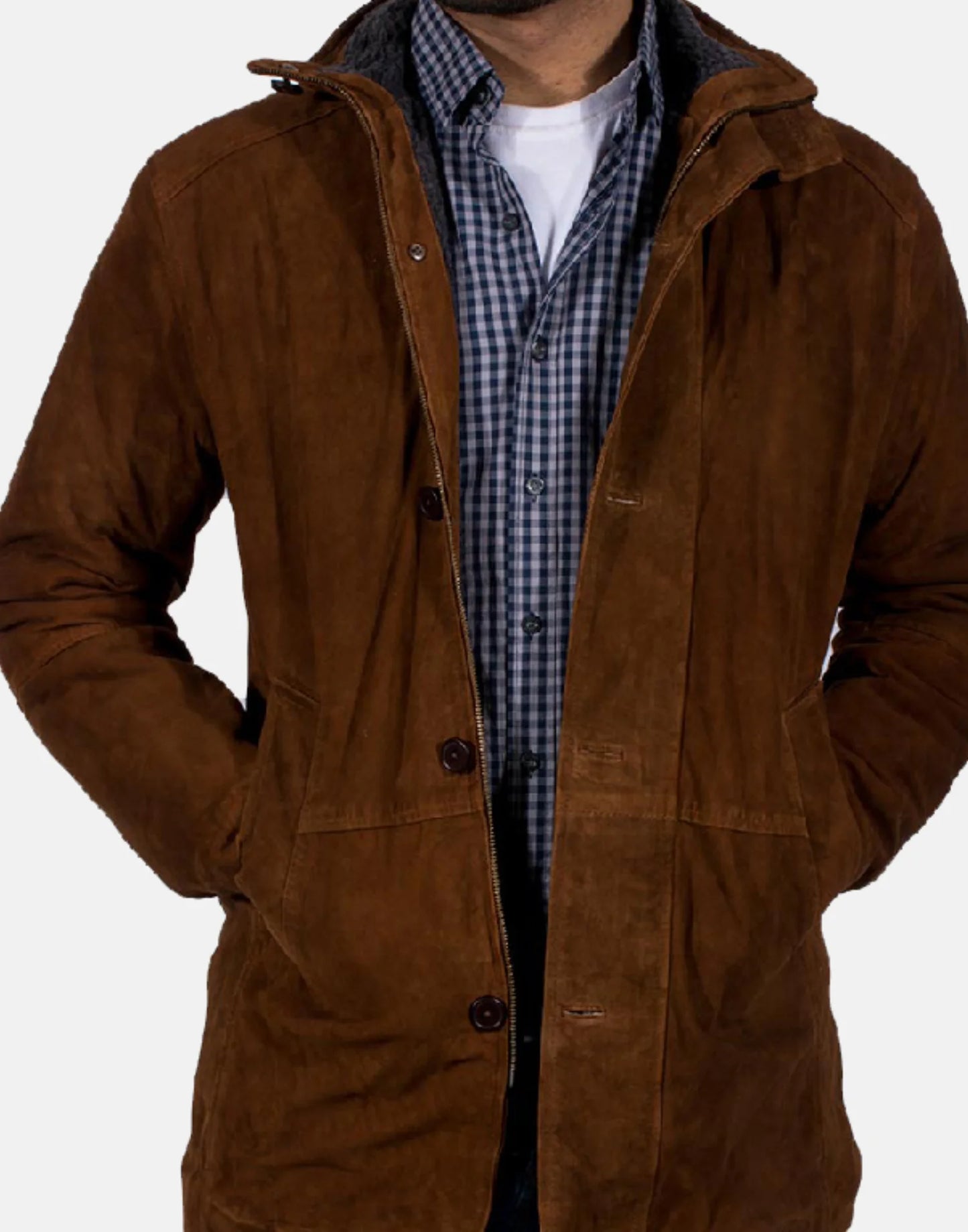 Men’s Brown Sheriff Suede Jacket