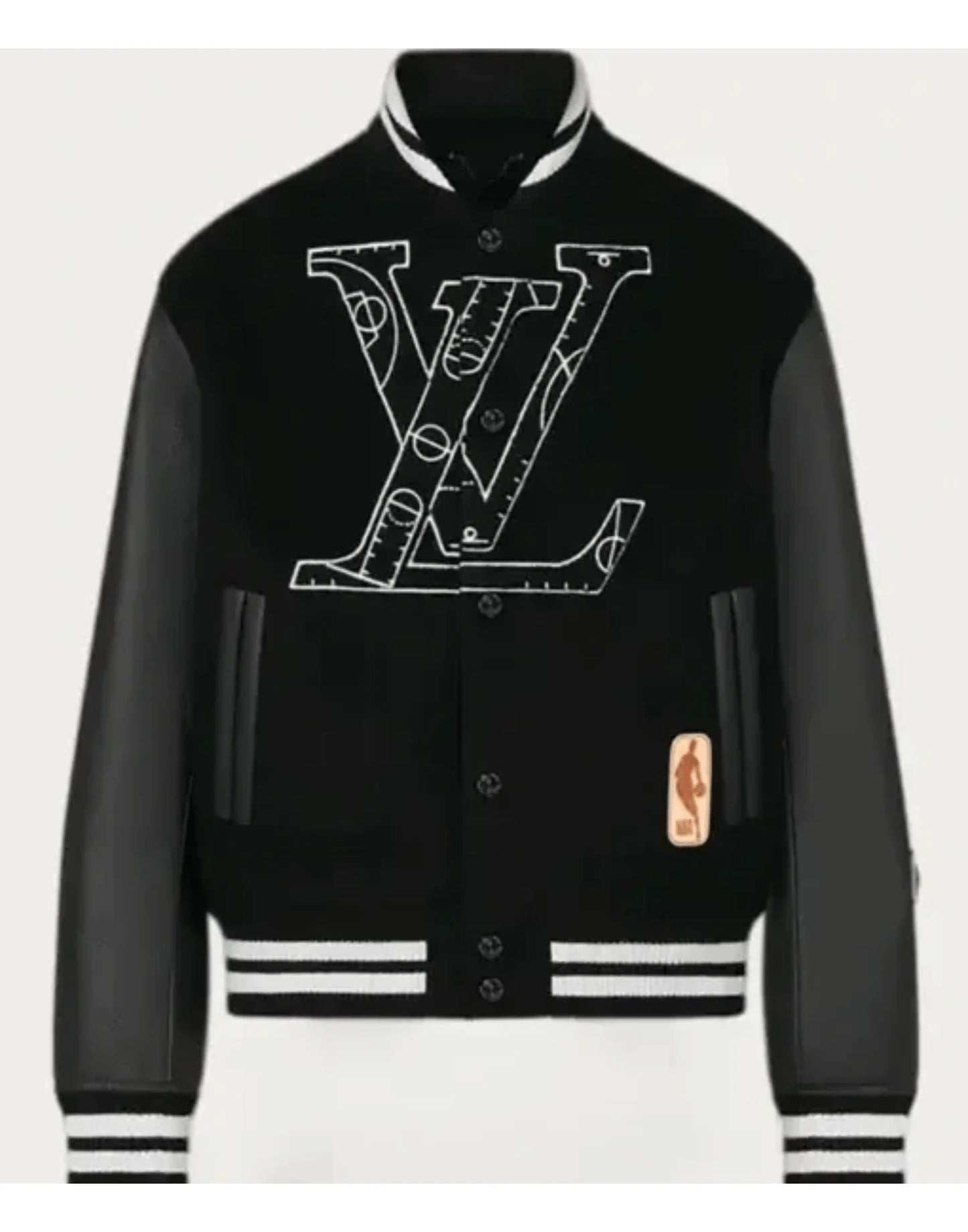 Black NBA Louis Vuitton Jacket