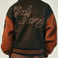 Black and Brown Wool Galsang Varsity Jacket