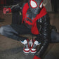 Spider‑Man Miles Morales Biker Hoodie Jacket