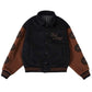 Black and Brown Wool Galsang Varsity Jacket