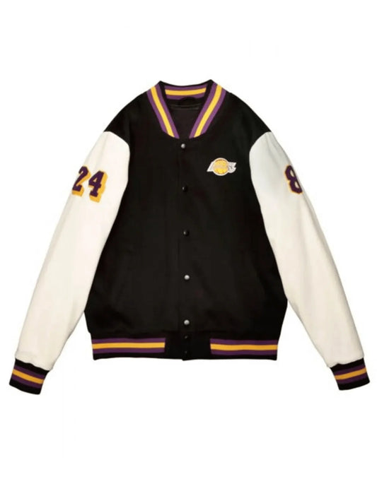 “Hall of Fame” LA Lakers Black Mamba Kobe Bryant Varsity Jacket