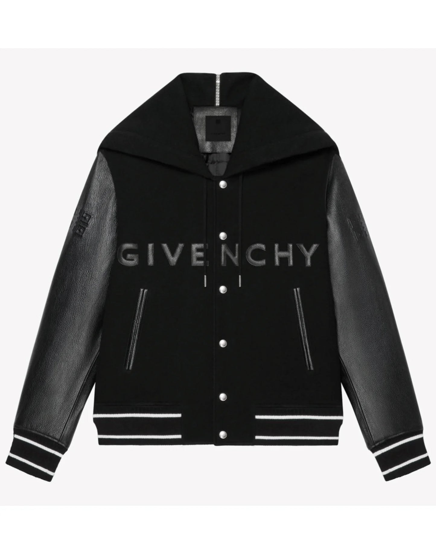 Black Classic Givenchy Letterman Jacket