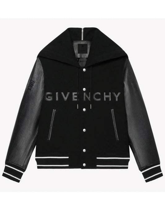 Black Classic Givenchy Letterman Jacket