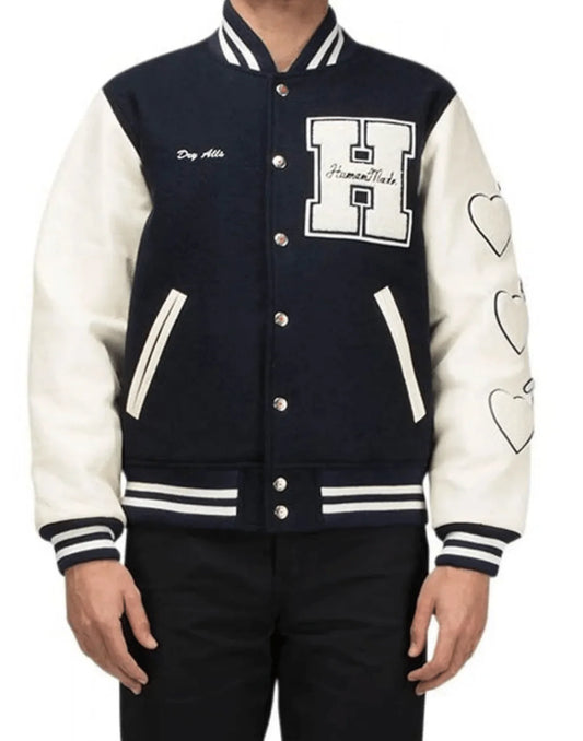 Human Made Letterman Black and White Varsity Jacket