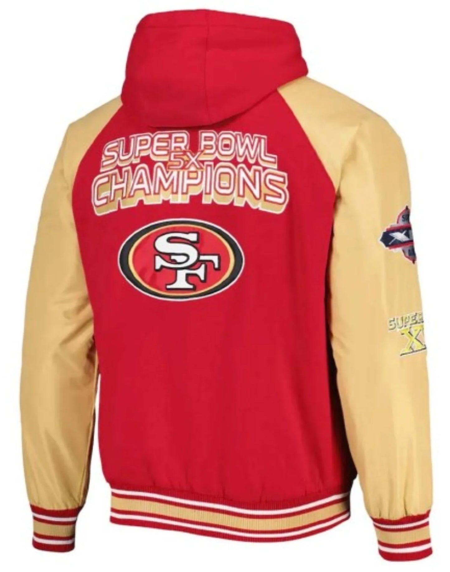 49ers Super Bowl Varsity Hooded Jacket