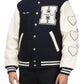 Human Made Letterman Black and White Varsity Jacket