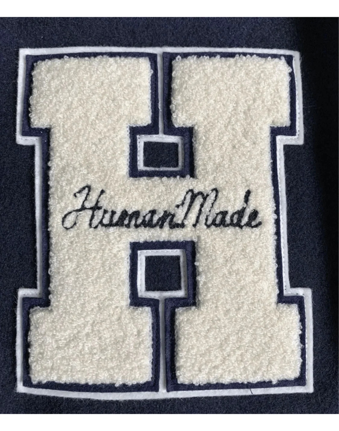 Human Made Letterman Black and White Varsity Jacket