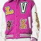 Louis Vuitton Pink Varsity Jacket