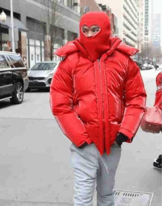 Red Lil Baby Puffer Jacket