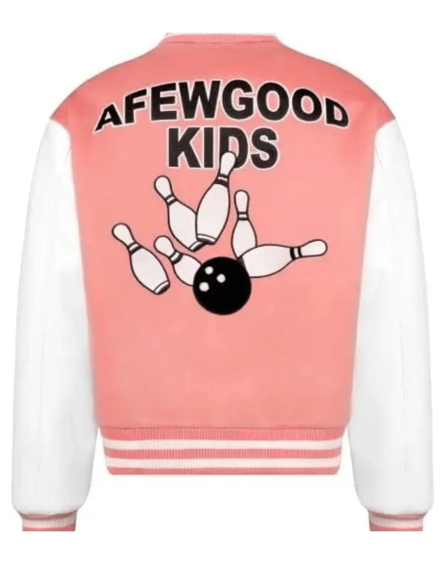 A Few Good Kids Strike Varsity Jacket Pink