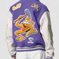 Louis Vuitton Purple and White Varsity Jacket