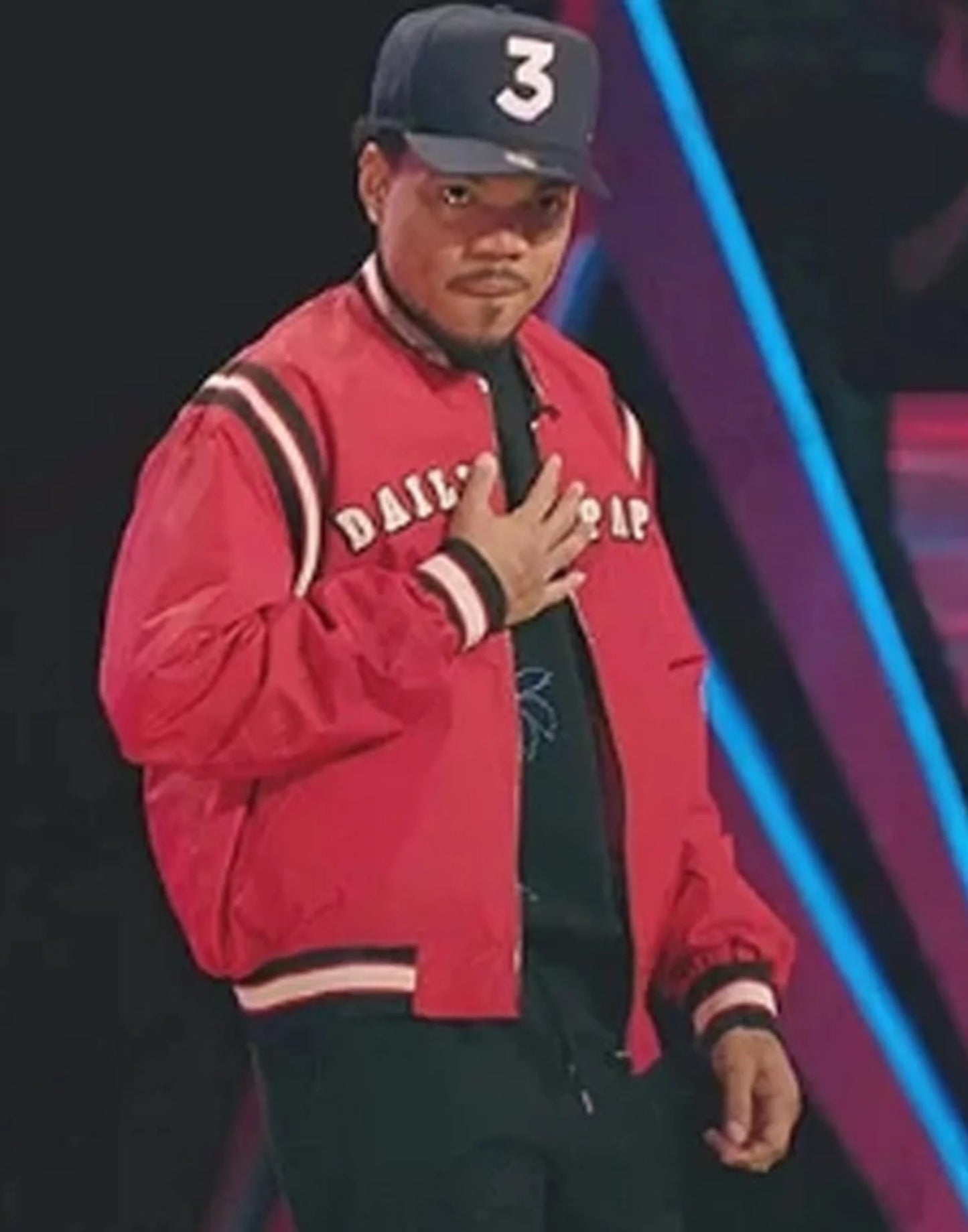 Chance the Rapper Red Bomber Jacket