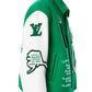 Louis Vuitton Varsity Green Leather Jacket