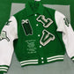 Louis Vuitton Varsity Green Leather Jacket