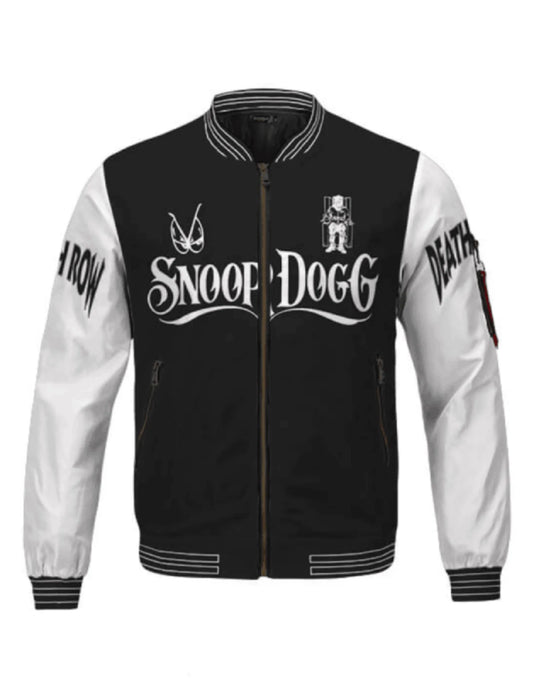 Jacket Records Death Snoop Varsity Doggy Dogg Row Black