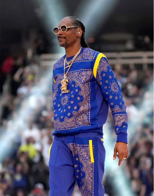 Snoop Dogg Blue Bandana Tracksuit