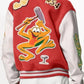 Red and White Louis Vuitton Varsity Jacket