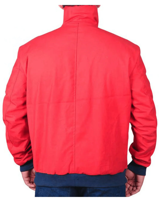 David Hasselhoff Baywatch Red Bomber Jacket