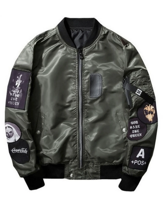 Men’s MA-1 Flight Jacket With Patches