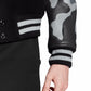 Black Louis Vuitton Chains Camo Varsity Jacket