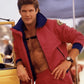 David Hasselhoff Baywatch Red Bomber Jacket