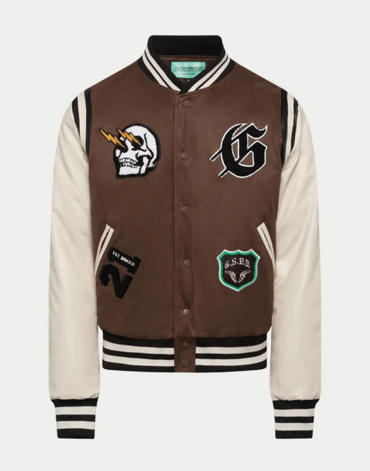 Godspeed I.G.W.T Varsity Jacket Brown