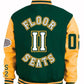 ASAP Ferg Floor II Seats Green and Yellow Letterman Varsity Jacket