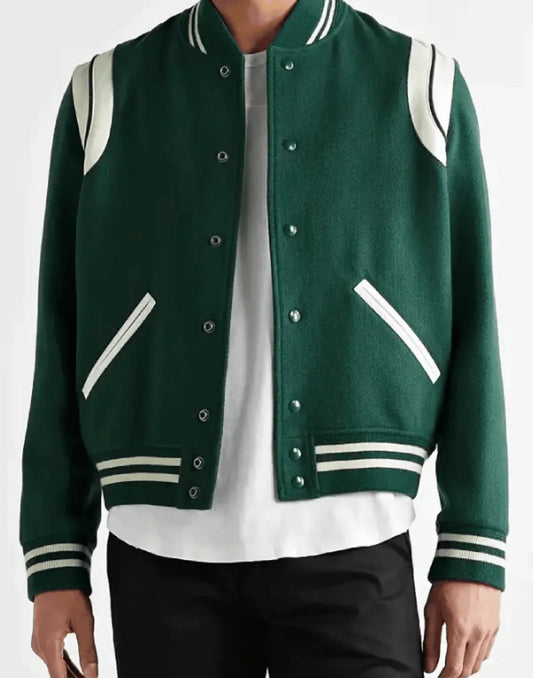 Tian Richards Tom Swift Green Bomber Jacket