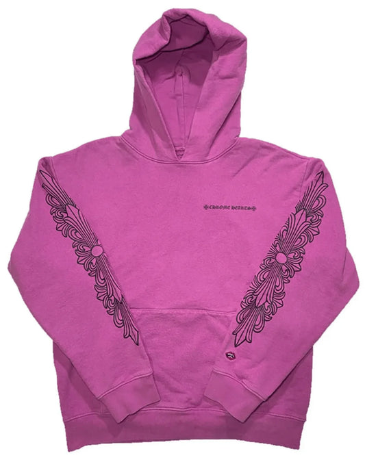 Spider Web Purple Chrome Hearts Hoodie