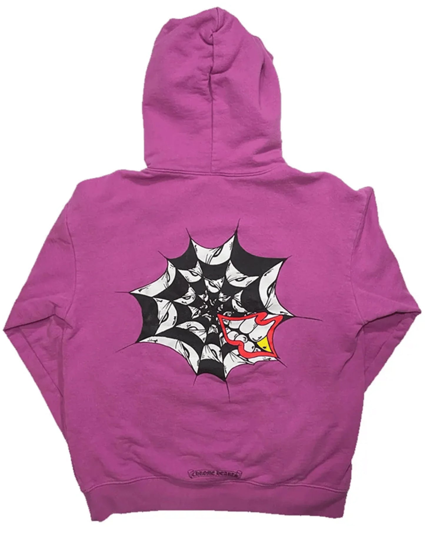 Spider Web Purple Chrome Hearts Hoodie