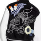 Black Louis Vuitton Crochet Flowers Varsity Jacket