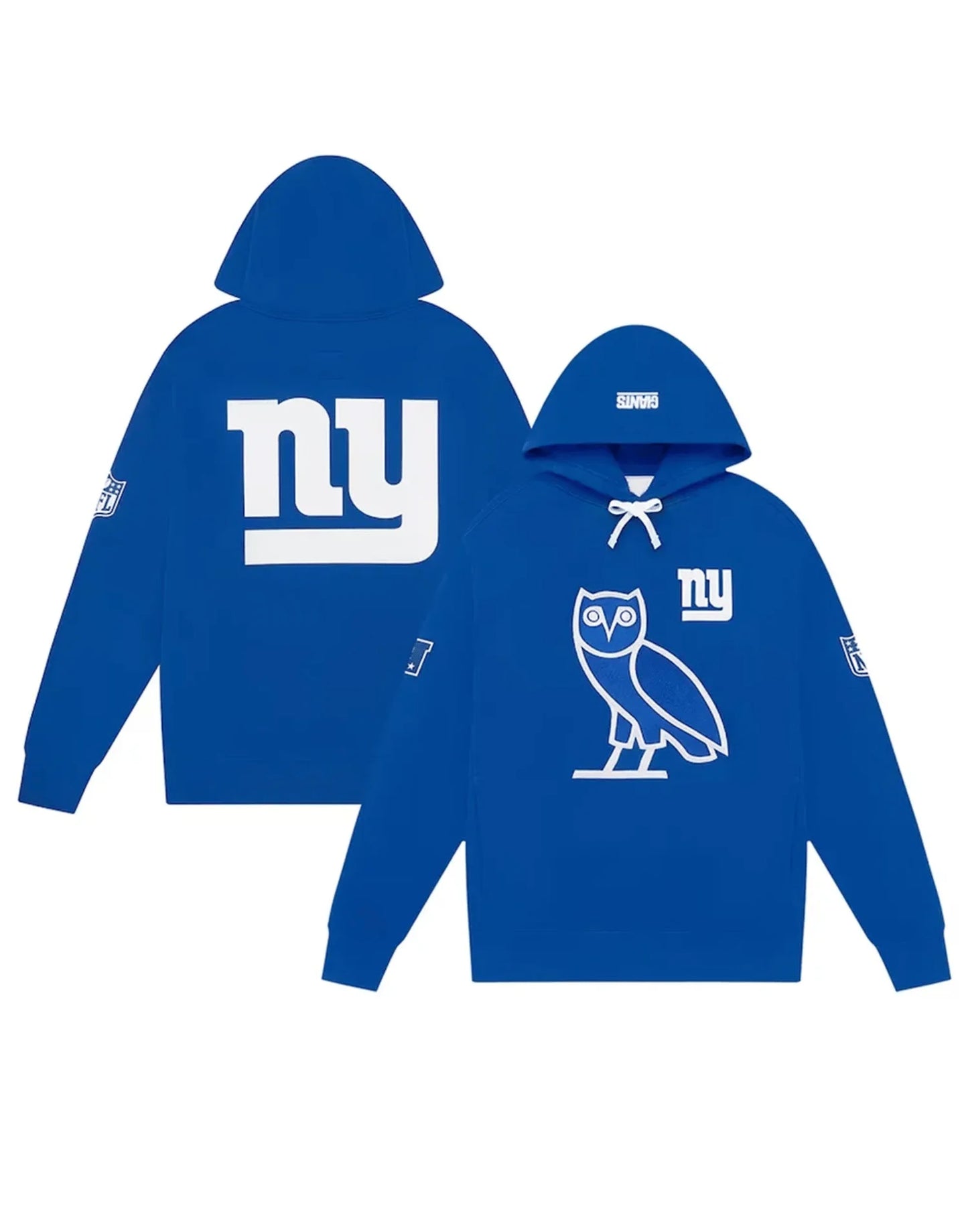 New York Giants OVO Blue Hoodie