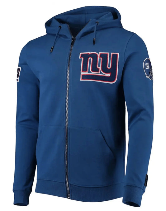 NY Giants Blue Hoodie