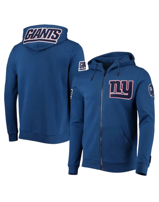 NY Giants Blue Hoodie