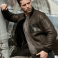 Green B3 Flight Sheepskin Leather Jacket