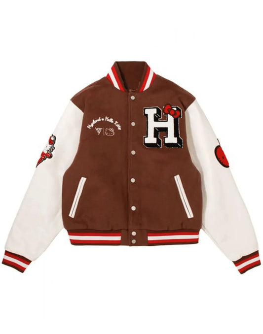 Hello Kitty Apples H Letterman Jacket