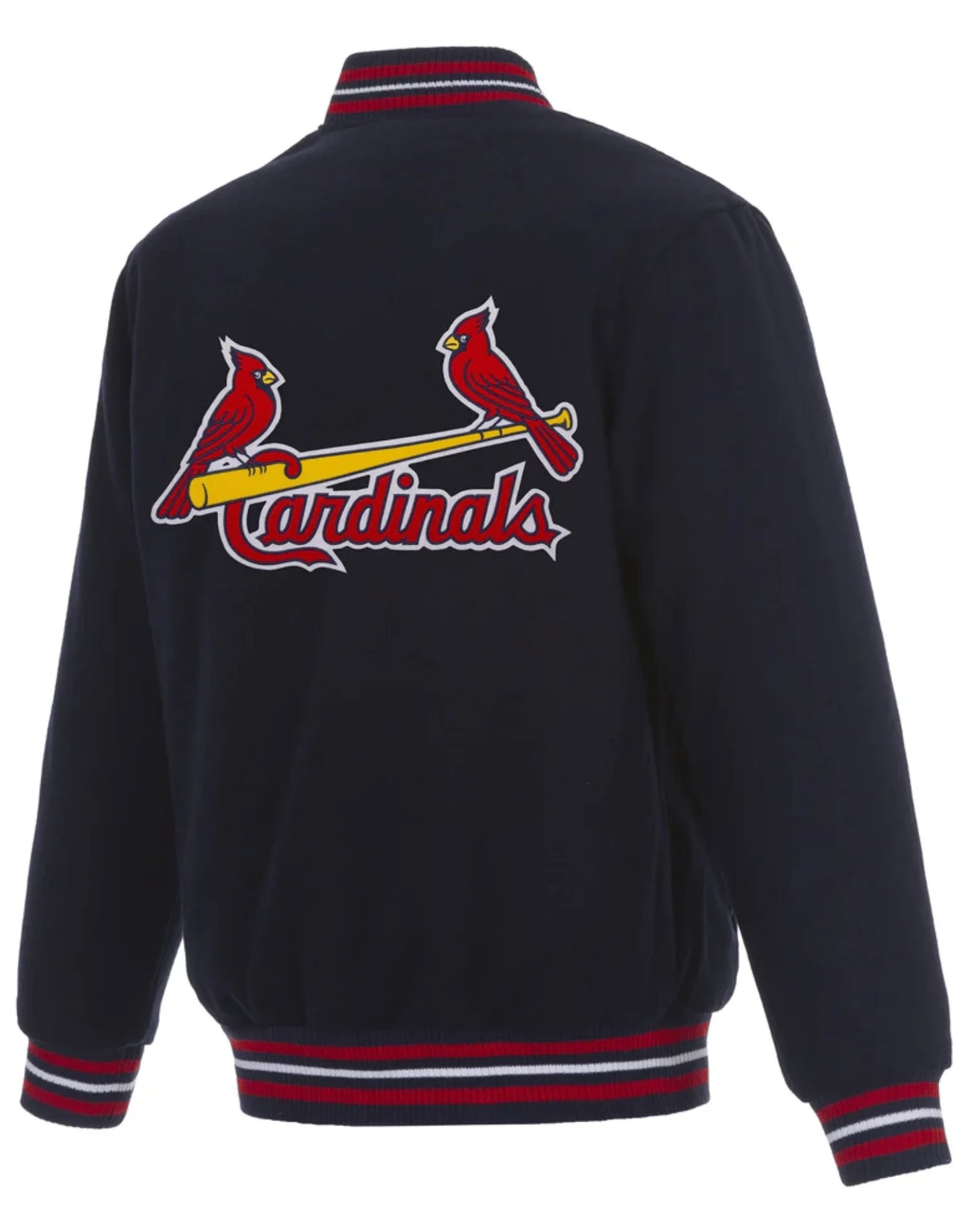 Navy Blue St Louis Cardinals Letterman Jacket