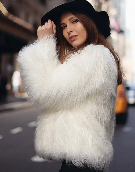 White Fluffy Jacket