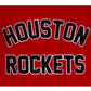 Red And White Houston Rockets Varsity Jacket