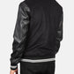 Harrison Black Hybrid Varsity Jacket