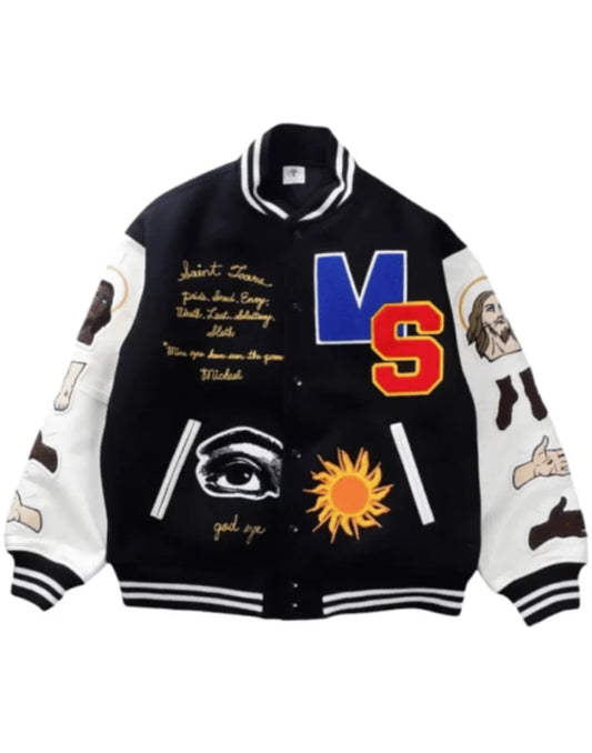 Choose Your Savior Varsity Jacket Black