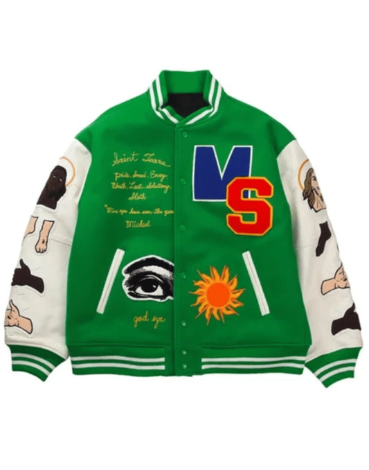 Choose Your Savior Varsity Jacket Green