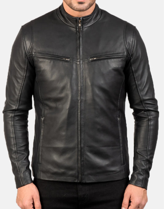 Ionic Black Leather Jacket